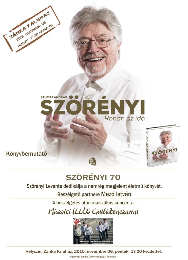 2015 Szörényi Levente Zánkán - plakát